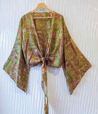 Blusa de seda pura boho crop tops vestido roupas femininas PS PSW1266 comprar usado  Enviando para Brazil