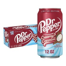 Pacote com 12 Dr Pepper Coconut Creamy EDIÇÃO LIMITADA - FRETE PRIORITÁRIO  comprar usado  Enviando para Brazil