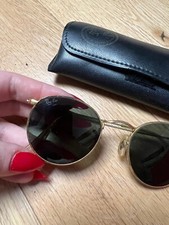 Rayban black round for sale  LONDON