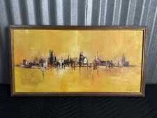 Abstract cityscape oil for sale  La Habra