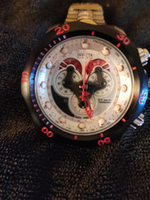 Invicta Reserve Venom modelo 14466 (prata/vermelho/preto/banda de aço inoxidável) nova  comprar usado  Enviando para Brazil
