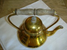 Vintage messing teekanne gebraucht kaufen  Albstadt