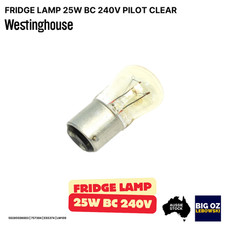 Lâmpada de tampa de baioneta transparente piloto 25W 240V para geladeira Westinghouse N:757394 comprar usado  Enviando para Brazil