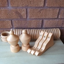 wooden curtain poles for sale  CANNOCK
