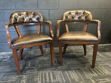 Chesterfield real leather for sale  NEWCASTLE