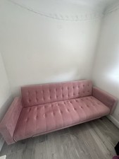 Sofa bed pink for sale  BRENTWOOD