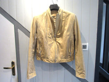 Blouson cuir beige d'occasion  Serris