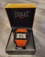 Relógio esportivo masculino Everlast EVWF003OR digital LCD borracha laranja e preto, usado comprar usado  Enviando para Brazil