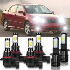 Farol combo LED alto+baixo + farol de neblina 6000K para Toyota Corolla 2001-2003 2004 comprar usado  Enviando para Brazil
