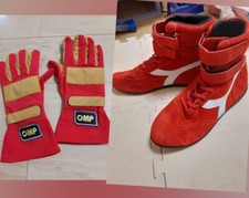 Par de sapatos e luvas vintage Ayrton Senna pedido feito comprar usado  Enviando para Brazil