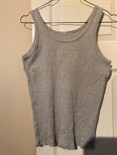 Grey ribbed cotton for sale  DURHAM