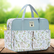 Usado, Bolsa tote para fraldas de bebê versátil bolsa carteiro bolsa para pernoite (coelho pastoral) comprar usado  Enviando para Brazil