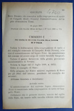 Campello monti 1892 usato  Italia