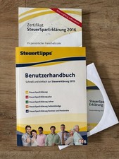 Steuersparerklärung 2016 steu gebraucht kaufen  Ketsch