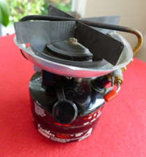 Fogão a gás Coleman FEATHER PICO 1 400B leve acampamento preto EUA 6-91 comprar usado  Enviando para Brazil