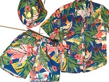 CONJUNTO CURTO TROPICAL MASCULINO TRÊS PEÇAS TAMANHO PEQUENO, usado comprar usado  Enviando para Brazil