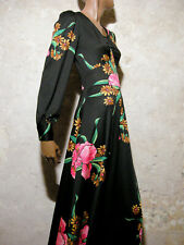Usado, Vestido longo vintage chique 1970 verdadeiro vintage vestido maxi anos 70 Abito Anni 70 (36/38) comprar usado  Enviando para Brazil