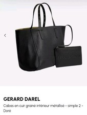 Cabas pochette cuir d'occasion  Mions