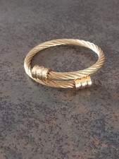 Braccialetto acciaio oro usato  Castel San Giovanni