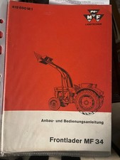 Oryginalna instrukcja obsługi ładowacz czołowy Massey Ferguson MF 34 na sprzedaż  Wysyłka do Poland