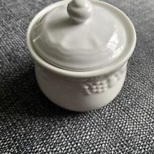 Lidded pot. white for sale  CARNFORTH