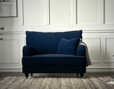 Navy loveseat sofa for sale  LONDON