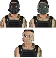 Máscara facial completa tática Skull com óculos para Airsoft Paintball Cs Protective comprar usado  Enviando para Brazil