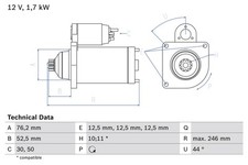 Bosch anlasser starter gebraucht kaufen  Oberlungwitz