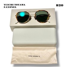 Óculos de sol YUICHI TOYAMA F.LYONEL U-110 COL.03 marrom dourado excelente do Japão, usado comprar usado  Enviando para Brazil