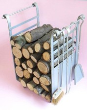 Carrello portalegna silver usato  Italia