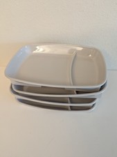 (4) Ala Cart Inc 8,5"x6" bandeja de lanches dividida marfim muito bom estado usado comprar usado  Enviando para Brazil