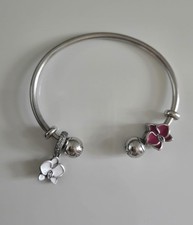 Usado, Pacote: pulseira aberta Pandora com berloques de orquídea comprar usado  Enviando para Brazil