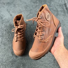 Usado, Botas de caminhada Palladium Pampa pele alta Reino Unido 6 UE 40 femininas marrom casual ao ar livre comprar usado  Enviando para Brazil