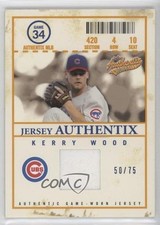 2005 Fleer Authentix Jersey Authentix Mezanino /75 Kerry Wood #JA-KW comprar usado  Enviando para Brazil
