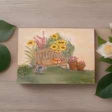 Handpainted canvas flower for sale  Mount Airy