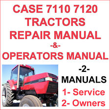 Case 7110 y 7120 Tractores SERVICIO DE REPARACIÓN Y MANUAL DEL PROPIETARIO DEL OPERADOR -2- JUEGO DE MANUALES segunda mano  Embacar hacia Mexico