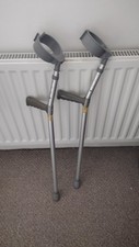 Pair adjustable crutches for sale  EYE