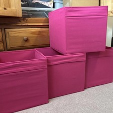 Pink kallax boxes for sale  AYLESBURY