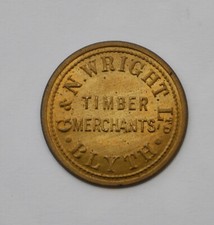 Brass token wright for sale  NOTTINGHAM