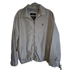 Jaqueta Polo Assn Masculina XL Leve Zíper Completo Bege Estilo Clássico Casual EUA comprar usado  Enviando para Brazil