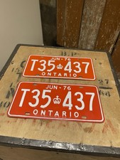 Ontario license plates for sale  OXFORD