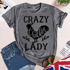 Camiseta Crazy Chicken Lady-05033 comprar usado  Enviando para Brazil