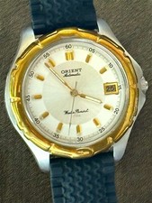 Relógio Vintage Orient Automático 5 Bar Data Masculino Pulseira Japão Couro 21J Raro comprar usado  Enviando para Brazil