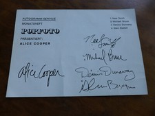 Alice cooper autogramm gebraucht kaufen  Künzelsau