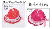 Bucket hat polka for sale  PETERBOROUGH