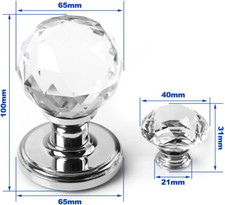 Pair 65mm clear for sale  BALLYCLARE