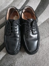 Mens black leather for sale  SANDY