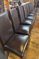 Genuine leather dining for sale  PWLLHELI