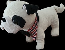 Peluche chien blanc d'occasion  Épinay-sur-Orge