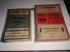 Adreßbuch einwohnerbuch gieß gebraucht kaufen  Deutschland